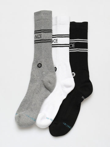 STANCE VITAL 3 PACK CREW SOCKS