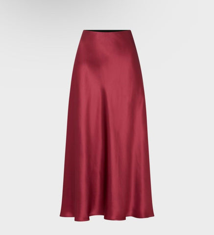 BIAS CUT SATIN SKIRT