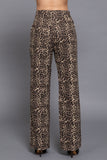ANIMAL PRINT COTTON PANTS