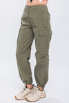 Cargo Pants With Elastic Waist Band