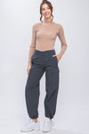 Cargo Pants With Elastic Waist Band