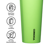 COLD CUP INSULATED TUMBLER WITH STRAW