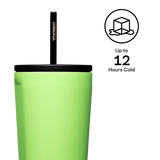 COLD CUP INSULATED TUMBLER WITH STRAW