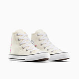 CONVERSE WHITE PINK FLOWER