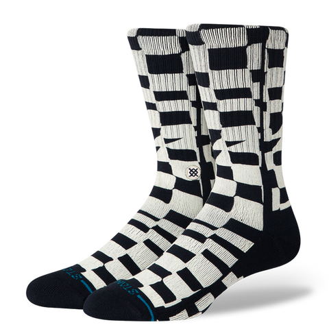 WAVE CHECK CREW MEDIUM CUSHION SOCKS