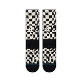 WAVE CHECK CREW MEDIUM CUSHION SOCKS