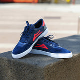 LAKAI CAMBRIDGE NAVY/RED SUEDE