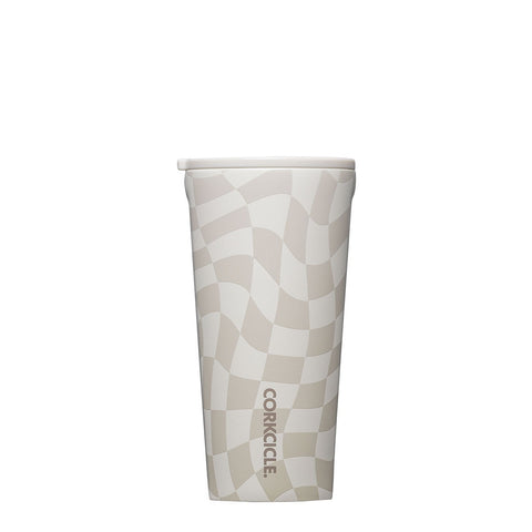 TUMBLER - 16 OZ - WAVY CHECKERBOARD