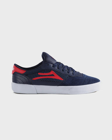 LAKAI CAMBRIDGE NAVY/RED SUEDE