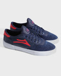 LAKAI CAMBRIDGE NAVY/RED SUEDE