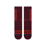 STANCE OG CREW SOCKS WINE