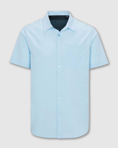 LAKE ERIE SHORT SLEEVE BUTTON UP SHIRT