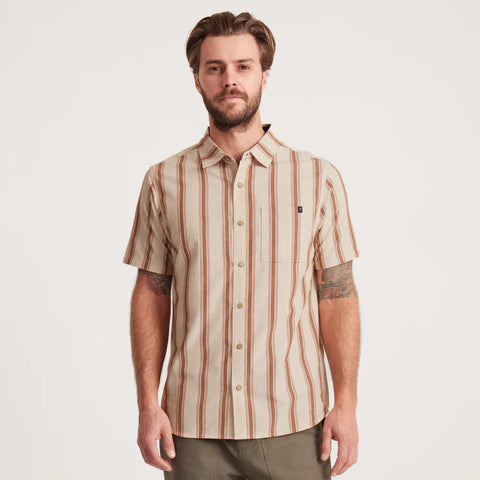 JOURNEY SHORT SLEEVE BUTTON UP SHIRT BONE