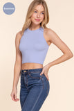 TEXTURE SEAMLESS CROP TANK TOP