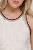 HALTER NECK CROCHET SPRING SWEATER