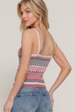 MULTI COLOR CAMI SPRING SWEATER
