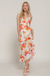 FLORAL PRINTED MIDI DRESS