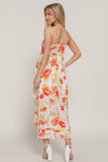 FLORAL PRINTED MIDI DRESS