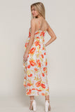 FLORAL PRINTED MIDI DRESS