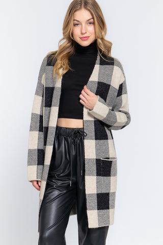 CARDIGAN OPEN JACQUARD