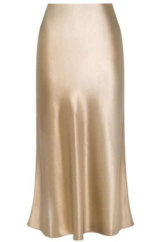 BIAS CUT SATIN SKIRT