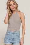 HALTER NECK SWEATER TOP