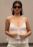 V Neck Ruffle Top