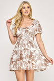 VESTIDO CORTO FLORAL LUNA