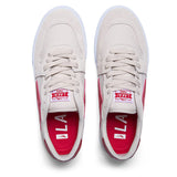 LAKAI York White/Red Suede