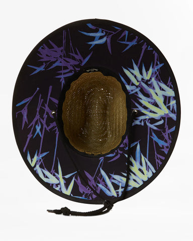 Tides Print Straw Lifeguard Hat