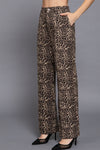 ANIMAL PRINT COTTON PANTS