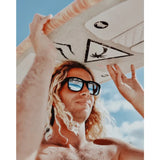 LOGAN BLACK/BLUE SMOKE POLARIZED LENS