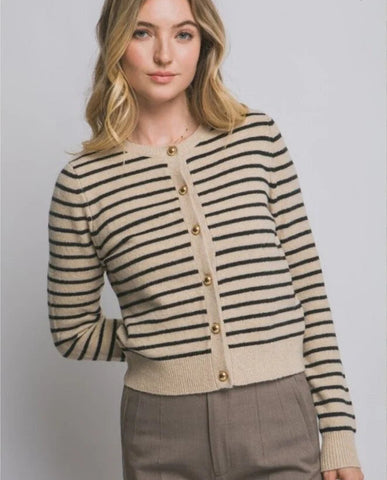 STRIPED CARDIGAN
