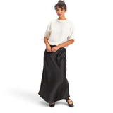 BIAS CUT SATIN SKIRT