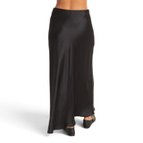 BIAS CUT SATIN SKIRT