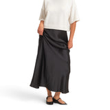 BIAS CUT SATIN SKIRT