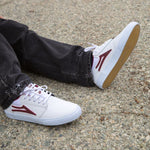 LAKAI GRIFFIN WHITE LEATHER