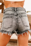 SUMMER STATE OF MIND HIGH RISE DISTRESSED SHORTS