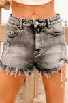 SUMMER STATE OF MIND HIGH RISE DISTRESSED SHORTS