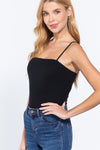 2 PLY RIB KNIT CAMI BODYSUIT